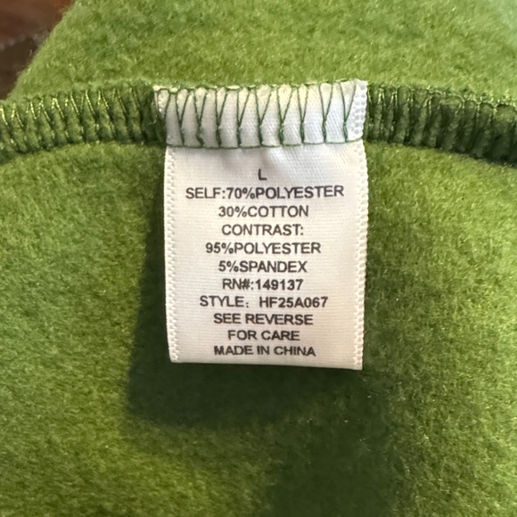 HYFVE Olive Green Long Hooded Sweatshirt Coat Sz L PRELOVED - Picture 3 of 7